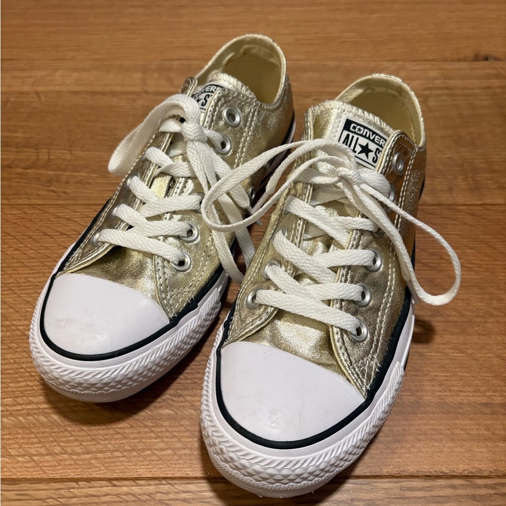 Converse Metallic Gold Sneakers